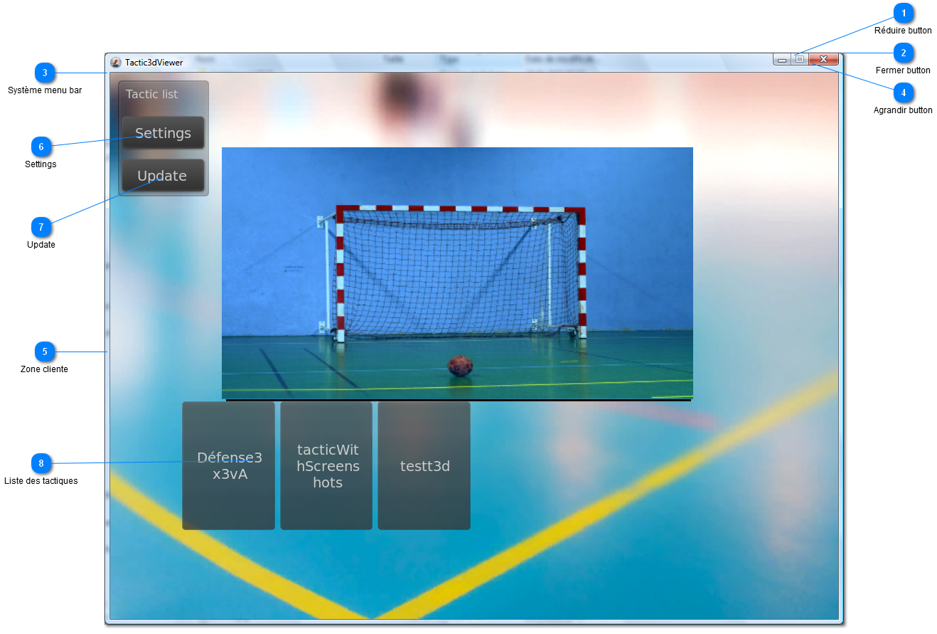 Tactic3dViewer window